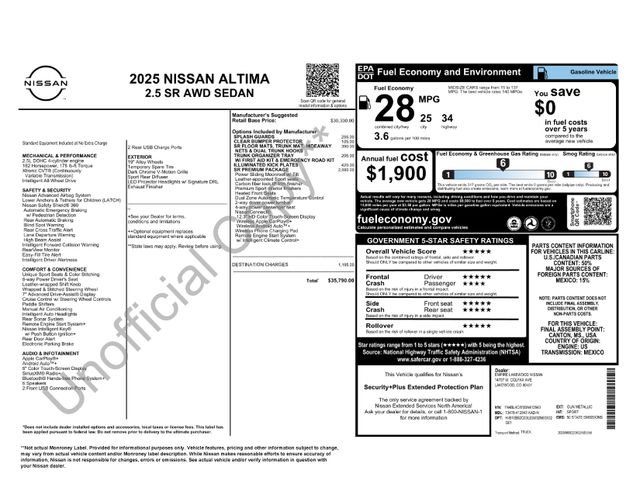 New 2025 Gun Metallic Nissan 2.5 SR image 2