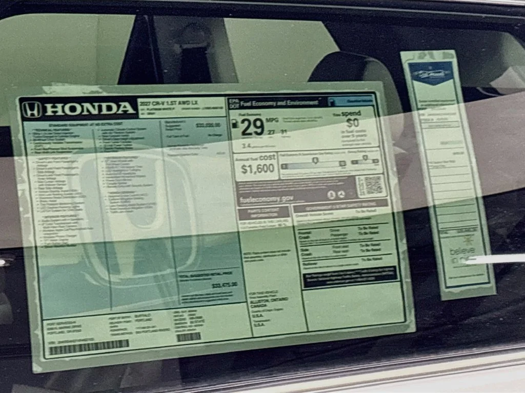 New 2027 Platinum White Pearl Honda LX image 23