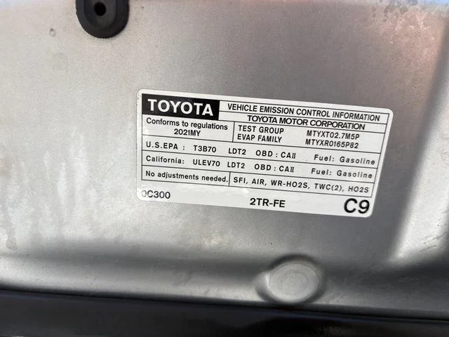 Certified Used 2021 SILVER SKY METALLIC Toyota  image 10