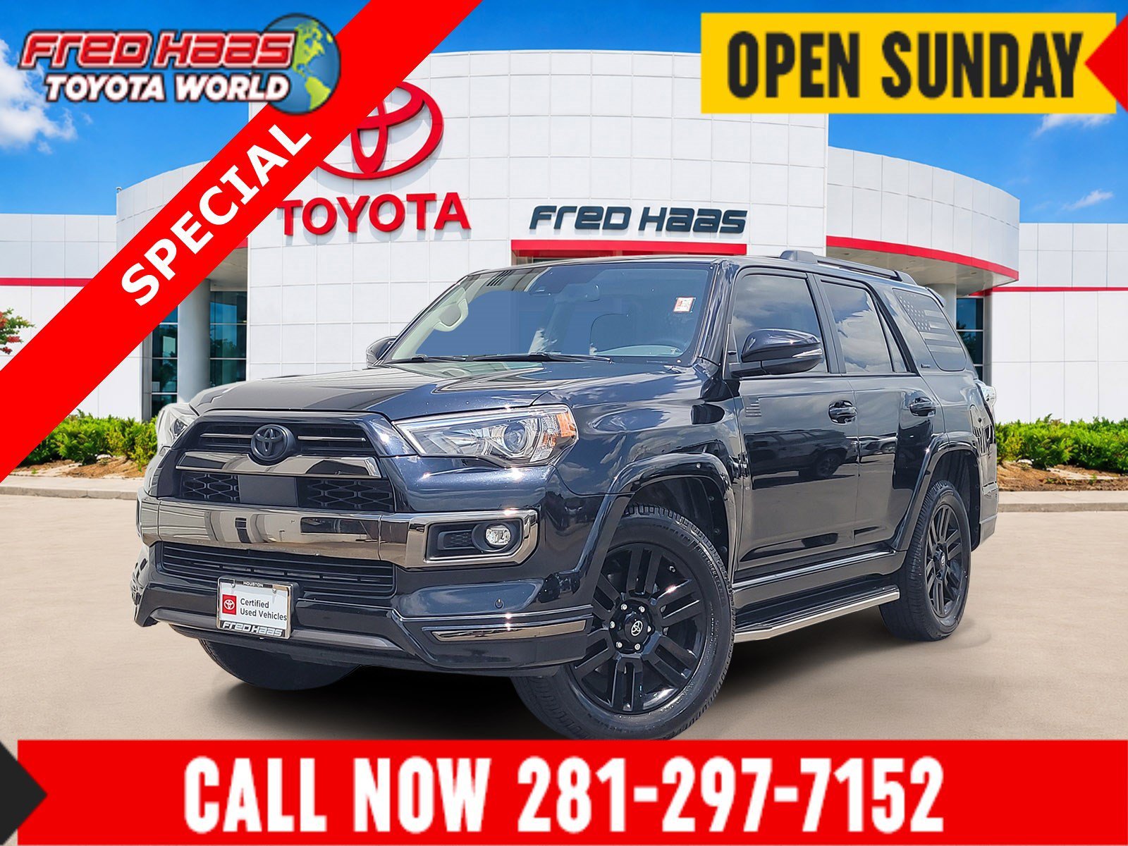Certified Used 2021 Midnight Black Metallic Toyota Nightshade image 1