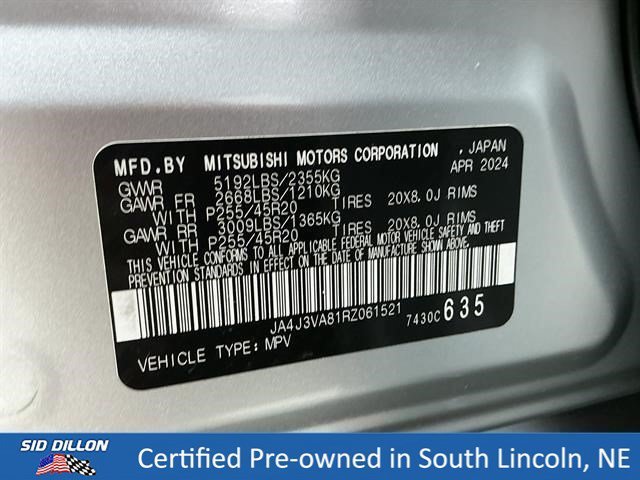 Used 2024 Alloy Silver Metallic Mitsubishi  image 14