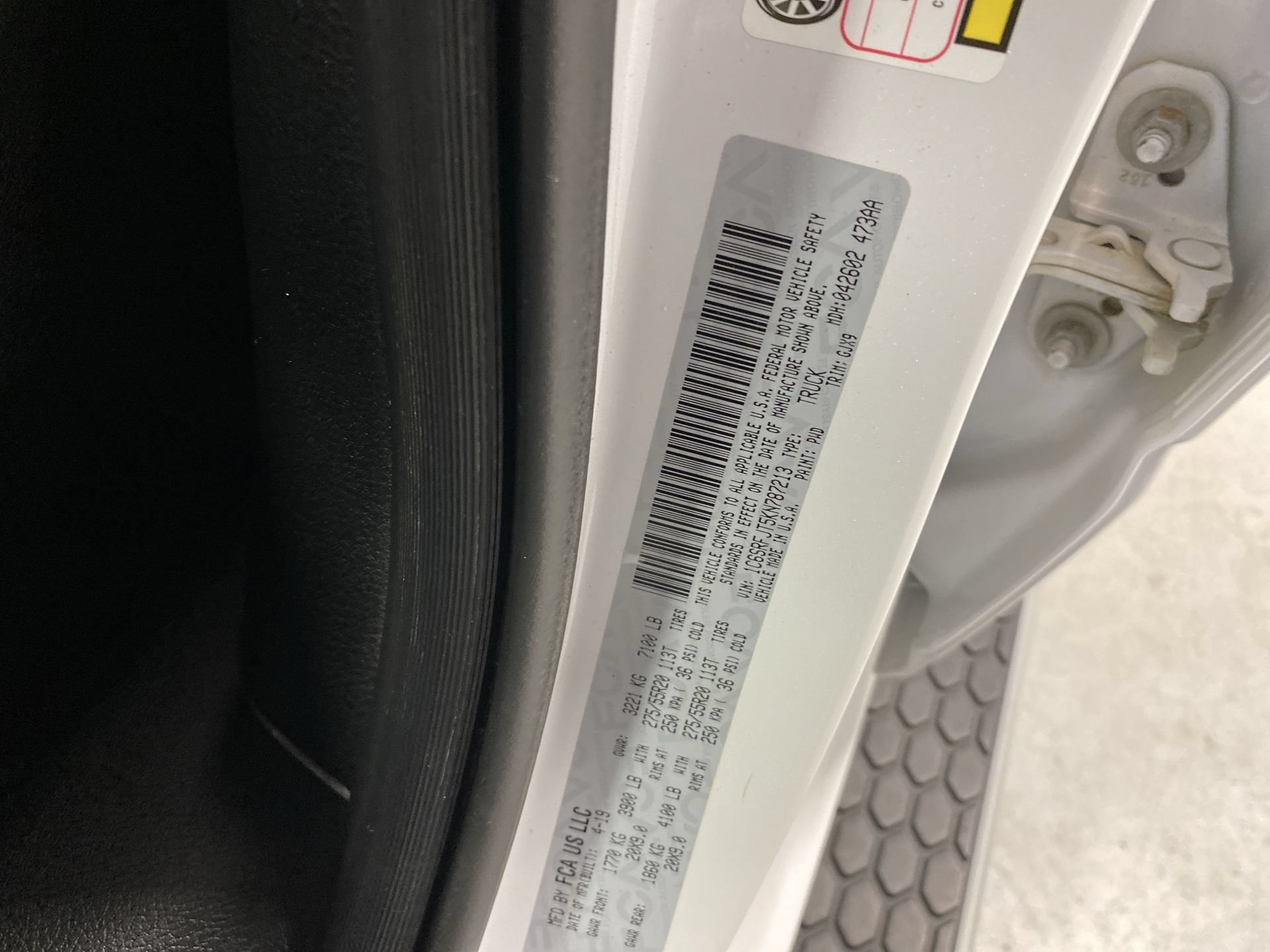 Used 2019 White Ram Laramie image 33
