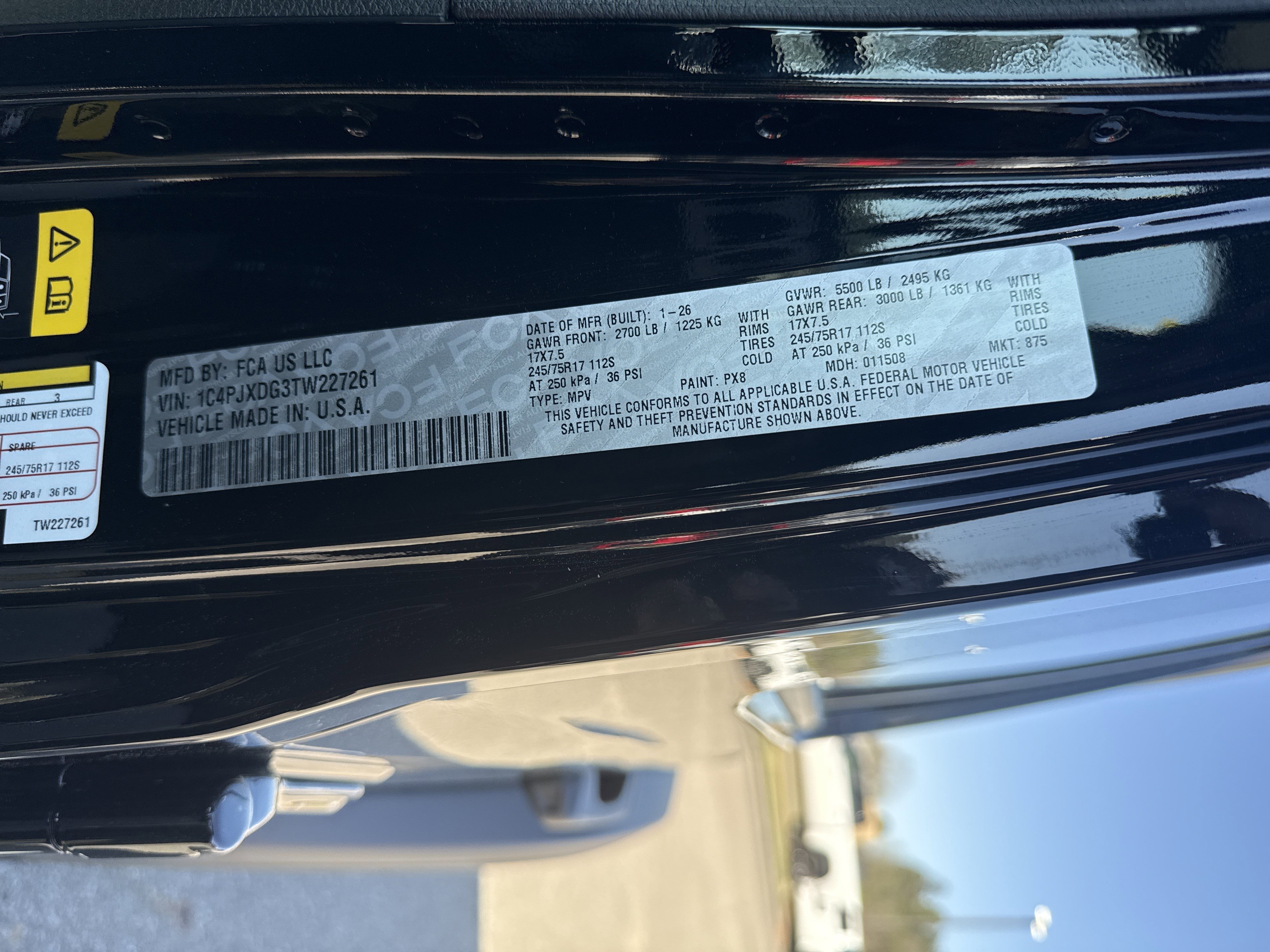 New 2026 Black Clearcoat Jeep Sport S image 31