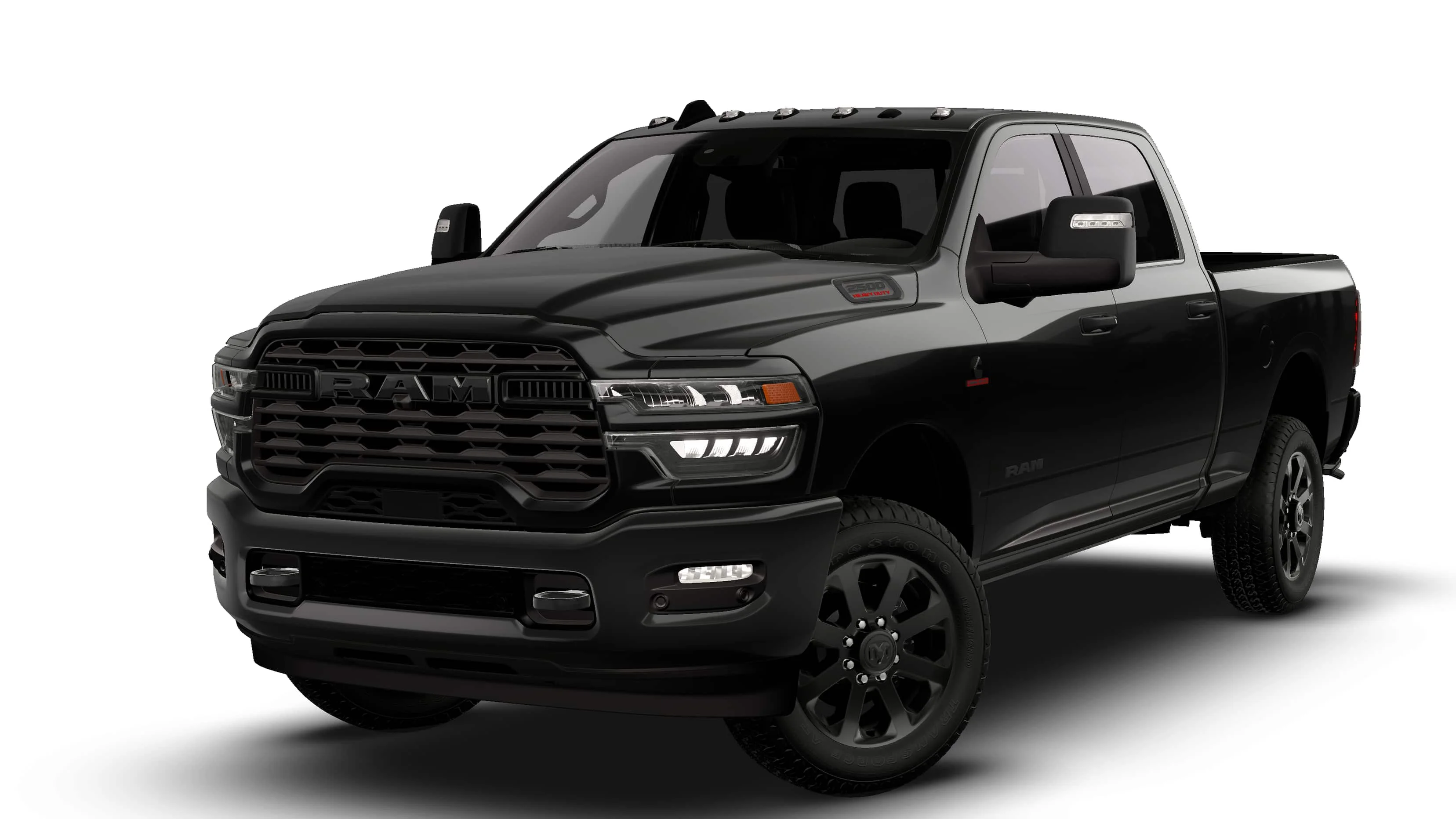 New 2026 Diamond Black Crystal Pearl-Coat Exterior Paint RAM LONE STAR image 13