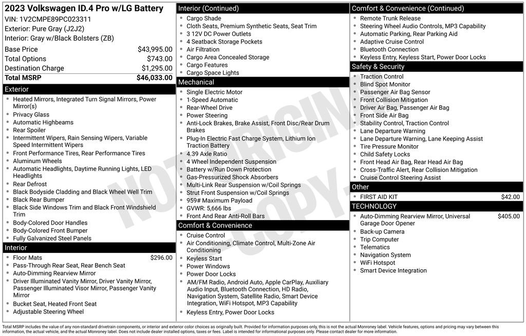 Certified Used 2023 Gray Volkswagen Pro image 20