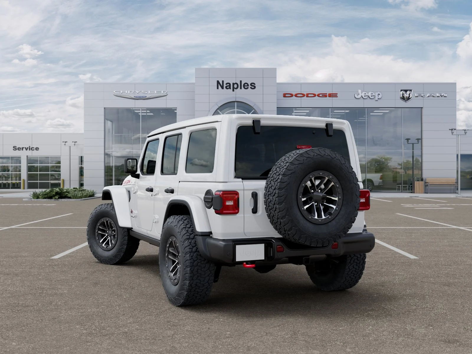 New 2026 Bright White Clear-Coat Exterior Paint Jeep Rubicon X image 29