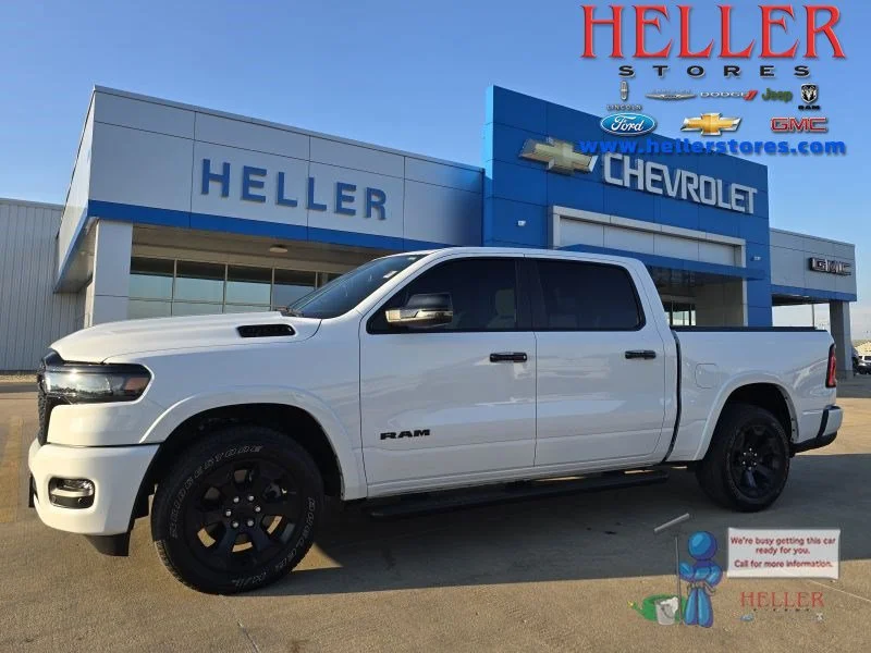 Used 2025 Bright White Clearcoat Ram Big Horn image 1