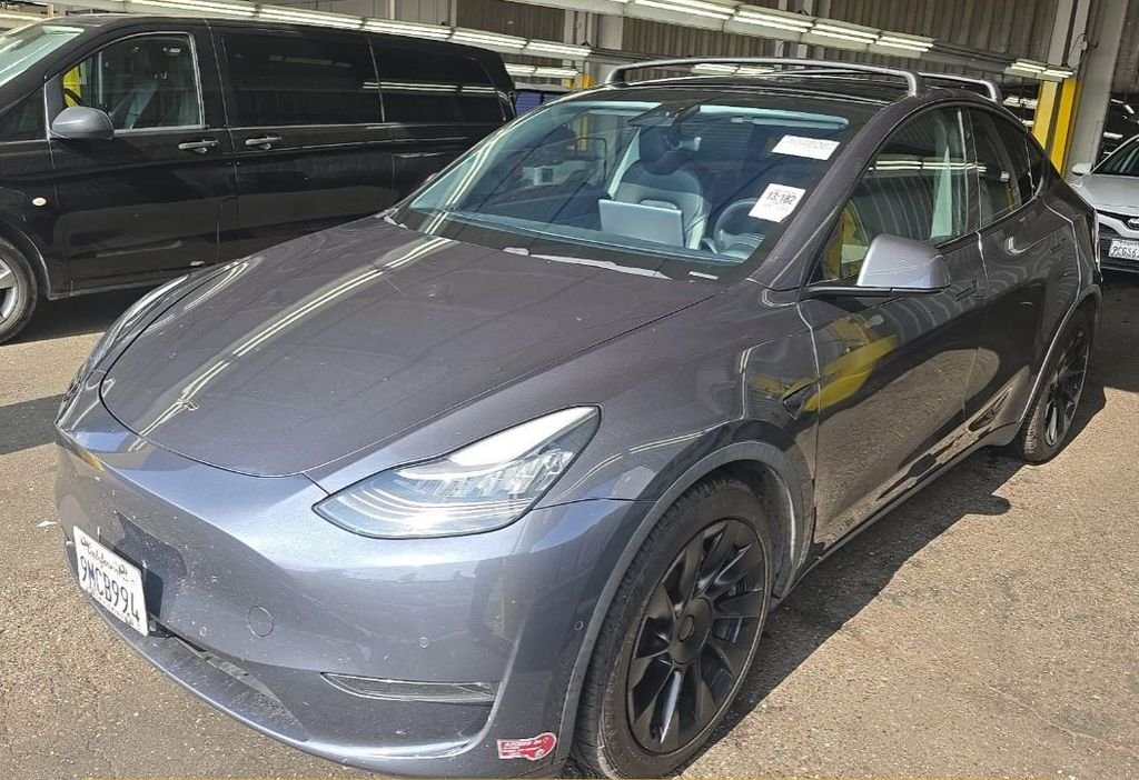 Used 2021 Gray Tesla Long Range image 1