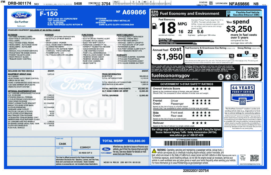 Used 2022 Gray Ford XLT image 33