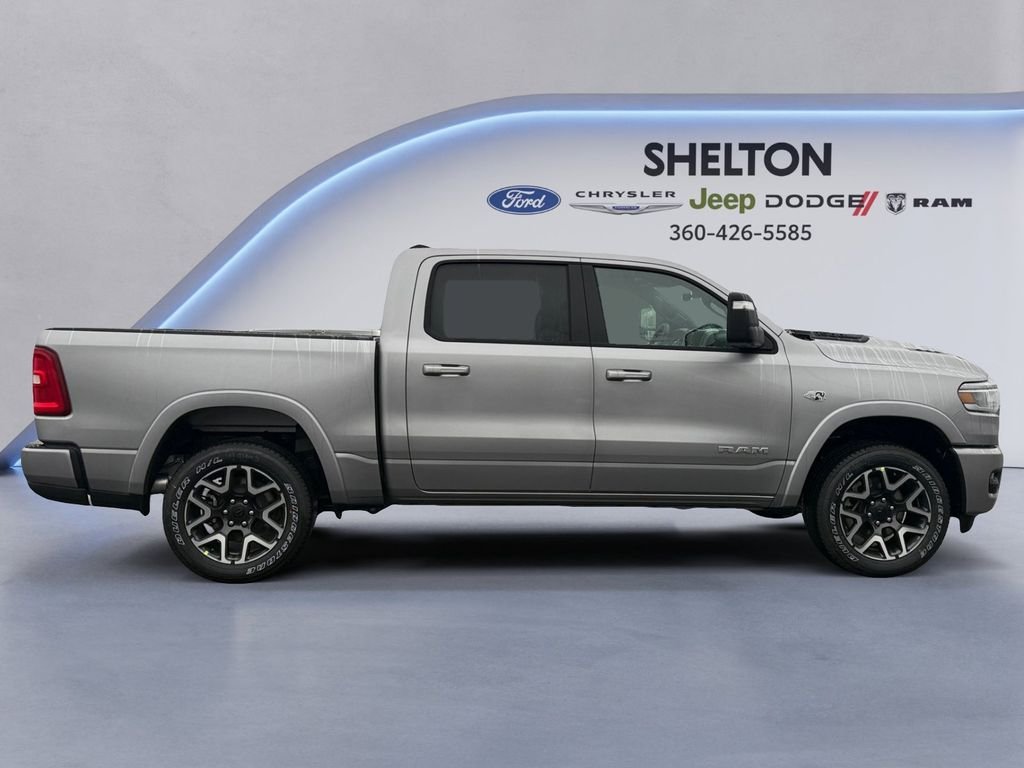 New 2026 Billet Silver Metallic Clear-Coat Exterior Paint RAM Laramie image 6