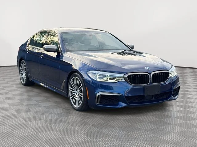 Used 2019 Blue BMW M550i xDrive image 4