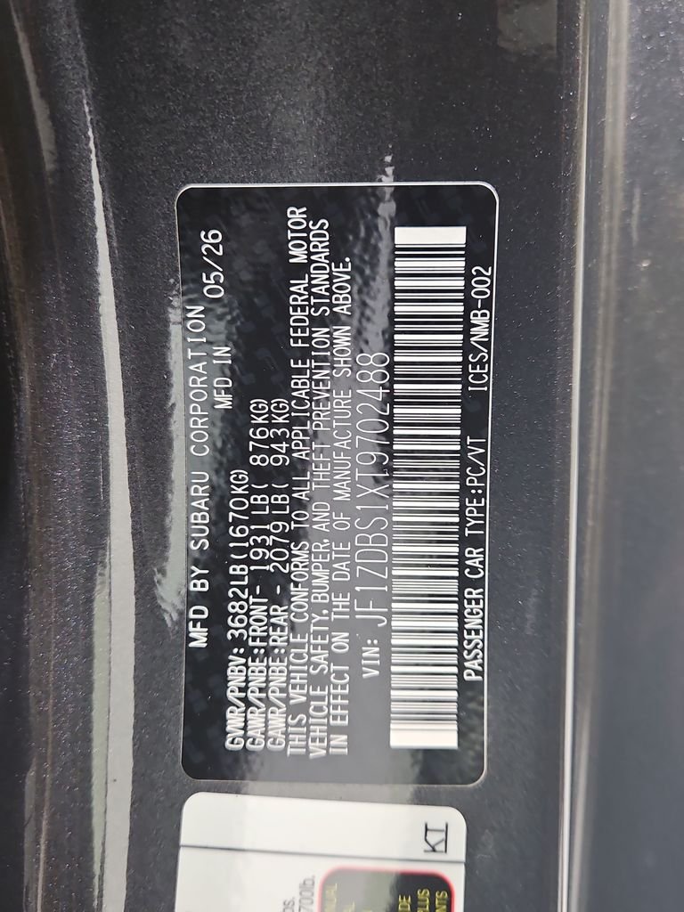 New 2026 Gray Subaru tS image 28