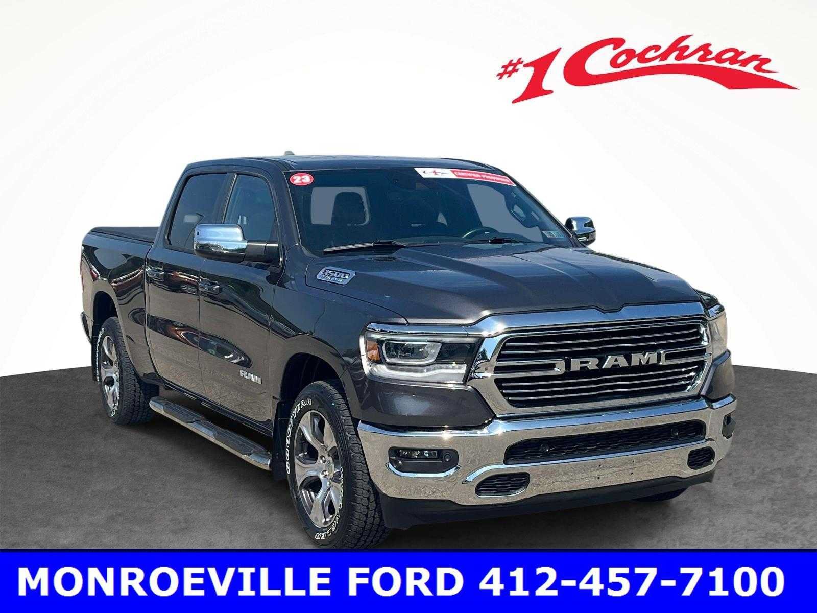 Used 2023 Granite Crystal Metallic Clearcoat RAM Laramie image 1