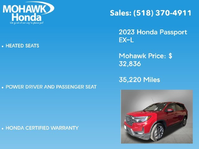 Certified Used 2023 Radiant Red Metallic II Honda EX-L image 16