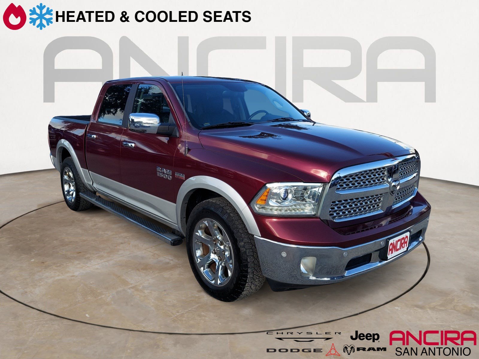 Used 2018 Delmonico Red Pearlcoat Ram Laramie image 1