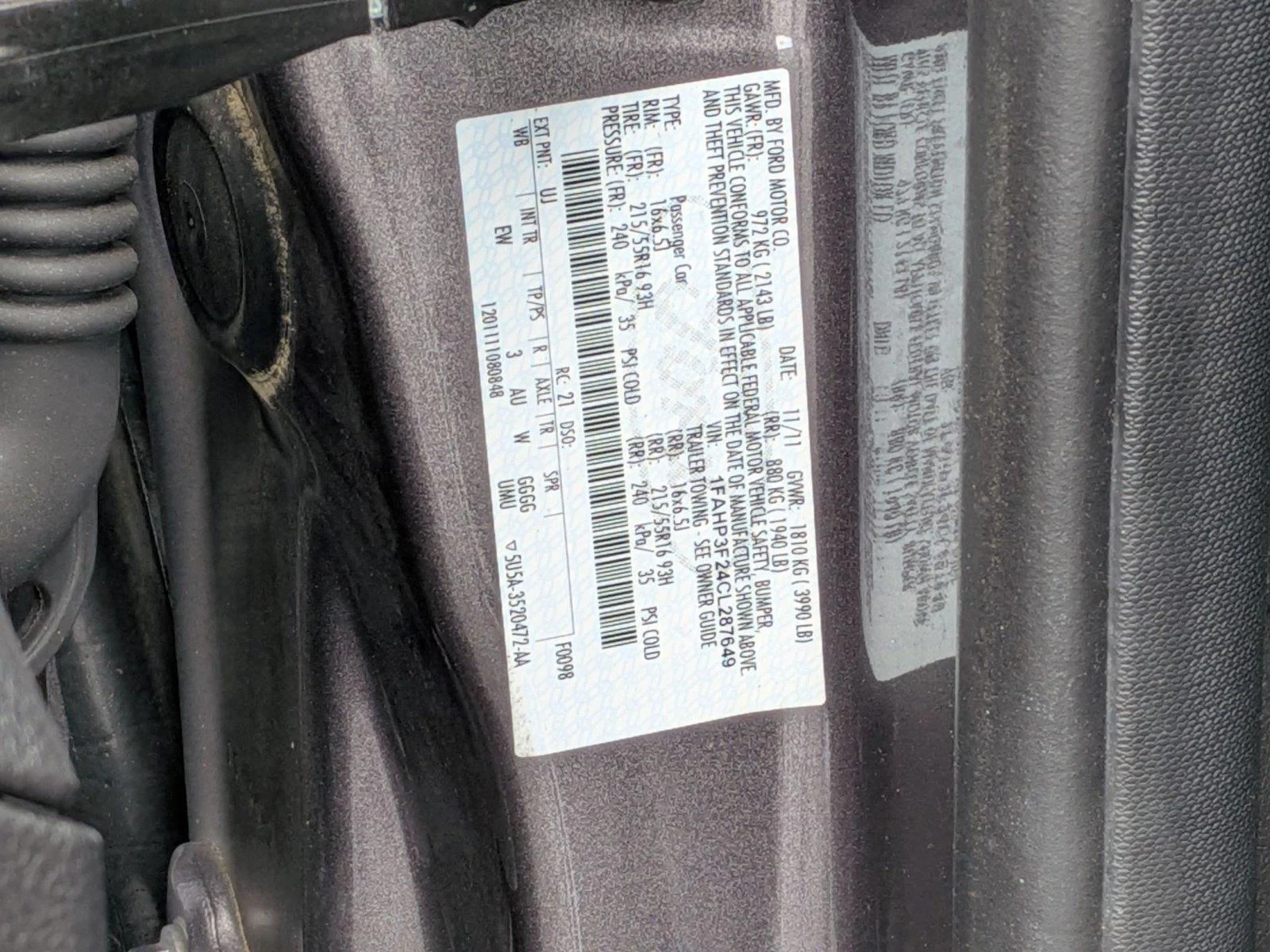 Used 2012 Sterling Gray Metallic Ford SE image 33