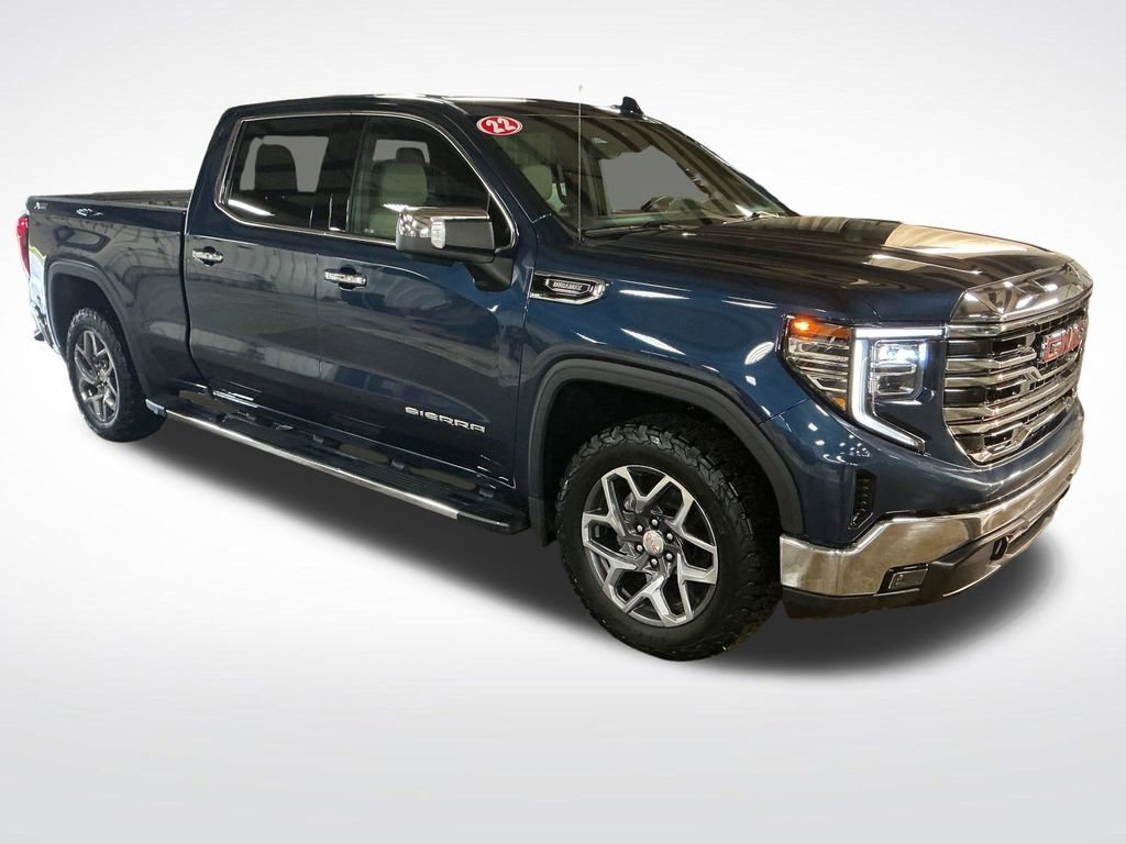 Used 2022 Pacific Blue Metallic GMC SLT image 8