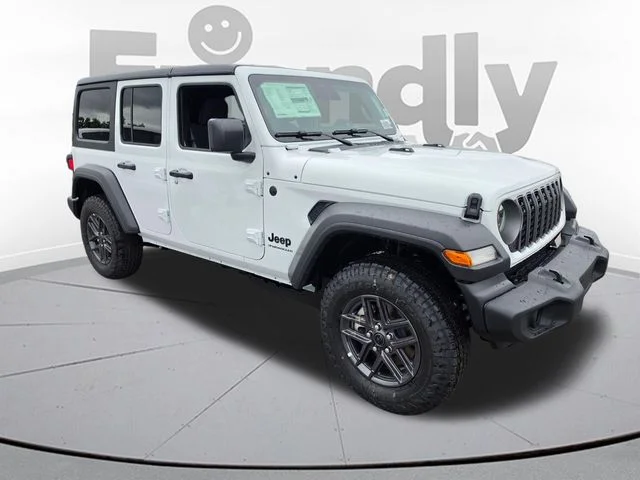 New 2026 Bright White Clear-Coat Exterior Paint Jeep Sport S image 3
