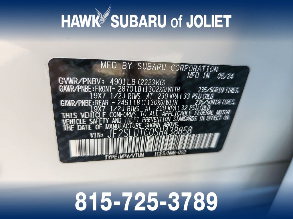 Used 2025 Crystal White Pearl Subaru Touring image 26