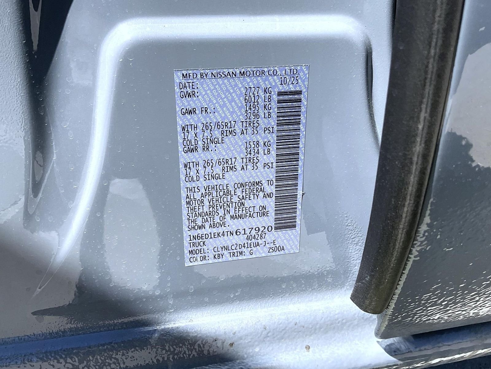 New 2026 Boulder Gray Pearl Nissan SV Dark Armor image 24