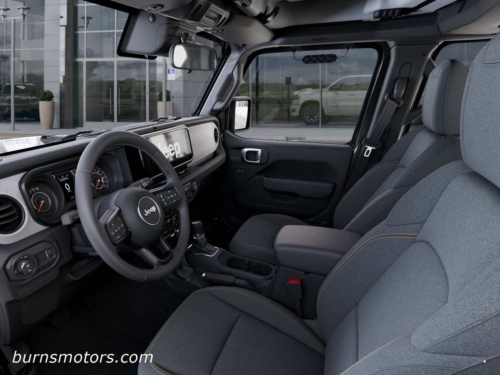 New 2026 Granite Crystal Metallic Clear-Coat Exterior Paint Jeep Sport S Dark Sky image 22