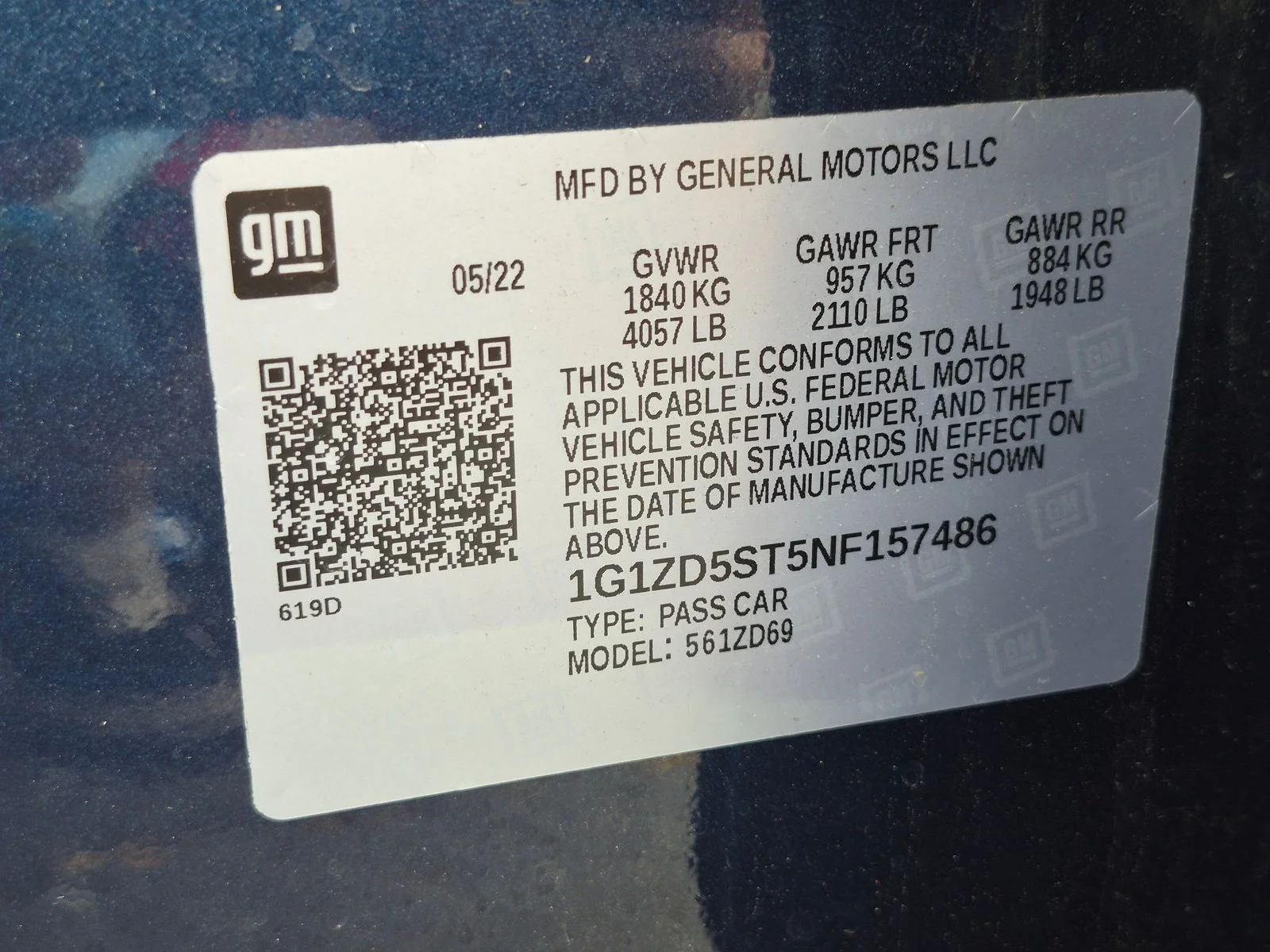 Used 2022 Northsky Blue Metallic Chevrolet LT image 21