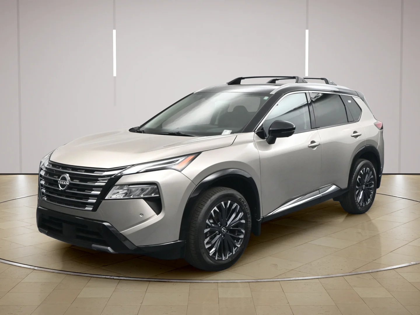 New 2026 Champagne Silver Metallic/Super Black Nissan Platinum image 3