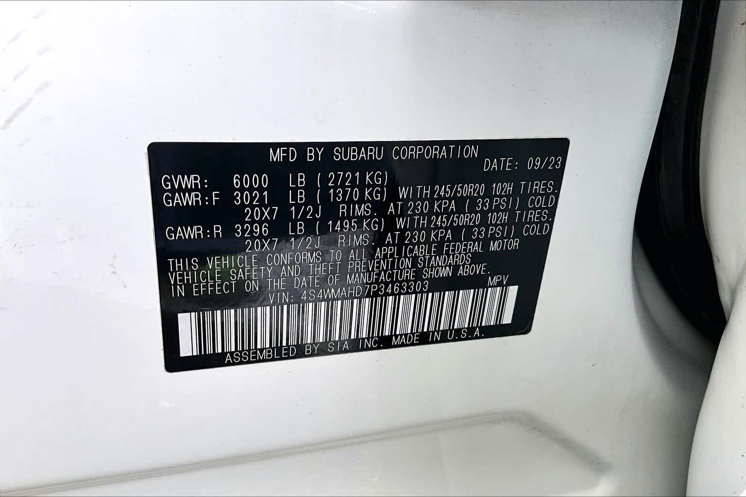 Used 2023 Crystal White Pearl Subaru Onyx Edition image 36
