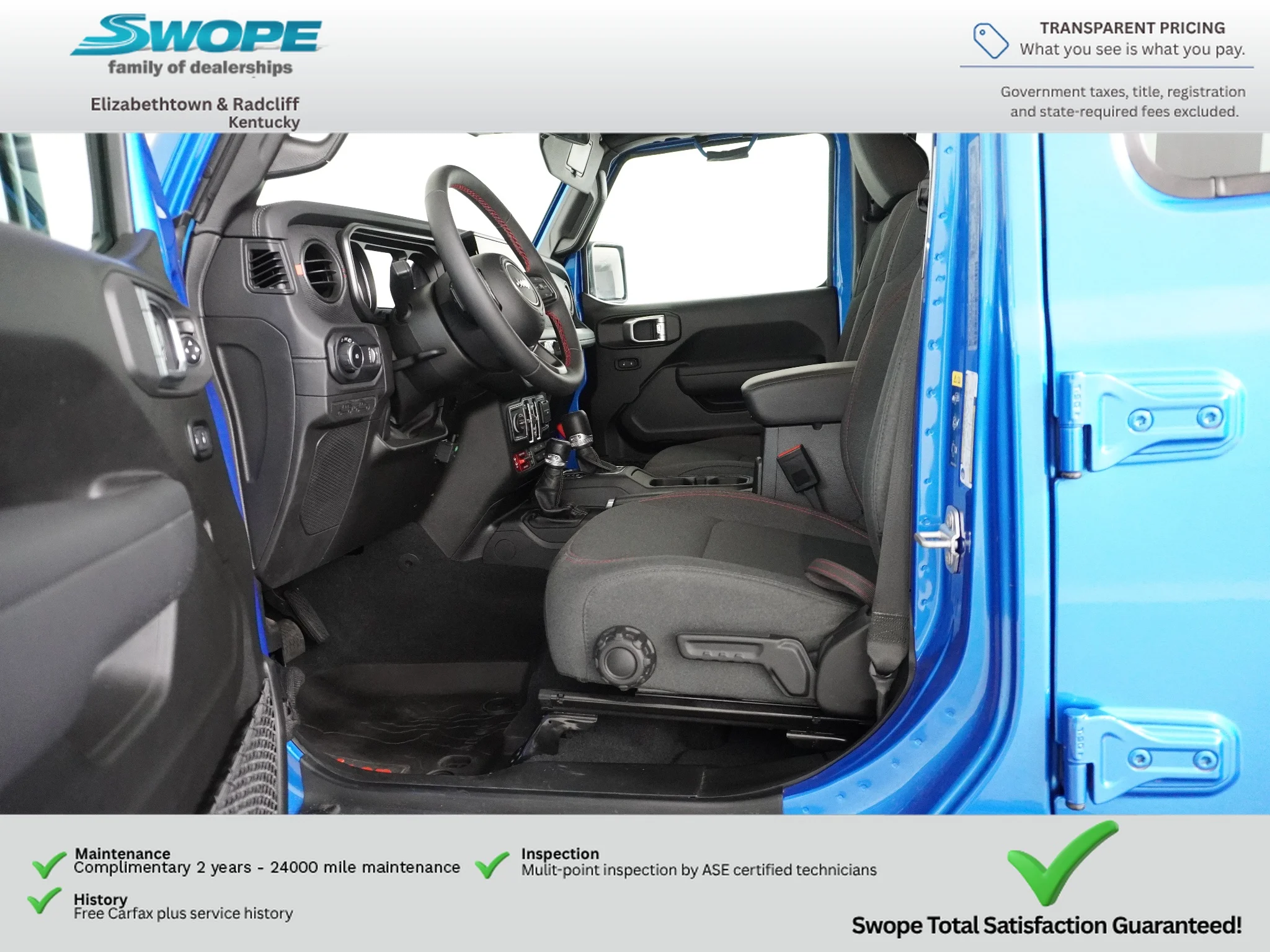 Certified Used 2024 Hydro Blue Pearlcoat Jeep Rubicon image 12