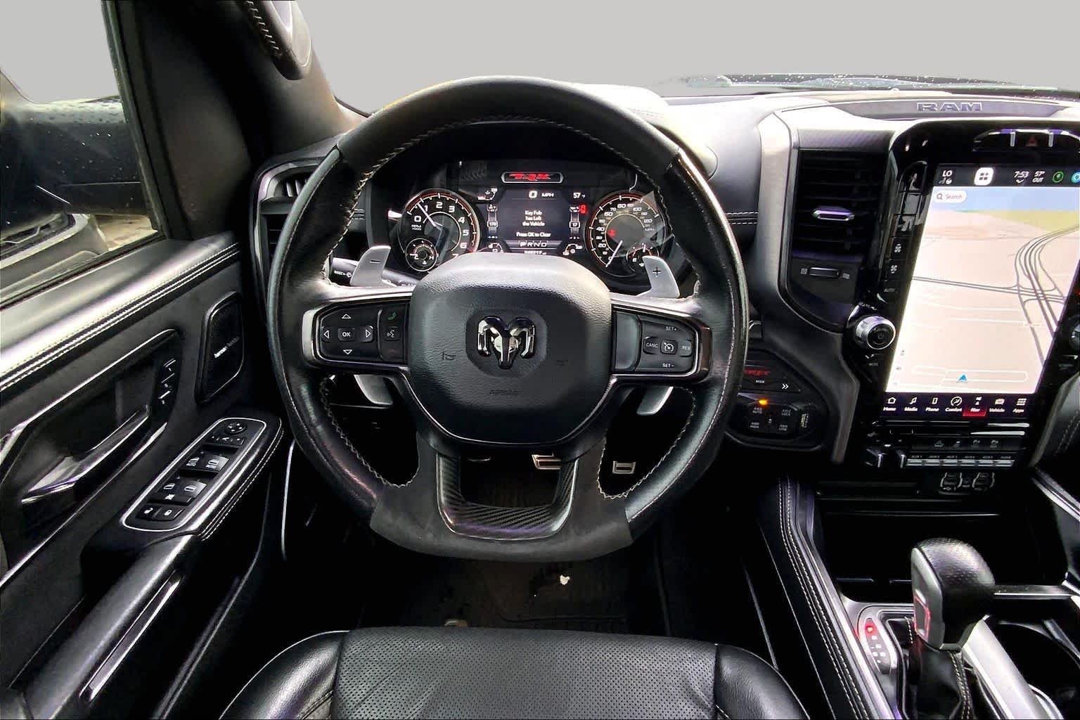 Used 2022 Diamond Black Crystal Pearlcoat Ram TRX image 10