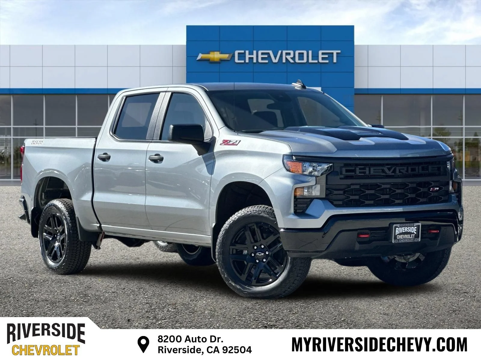 New 2026 Sterling Gray Metallic Chevrolet Custom Trail Boss image 1