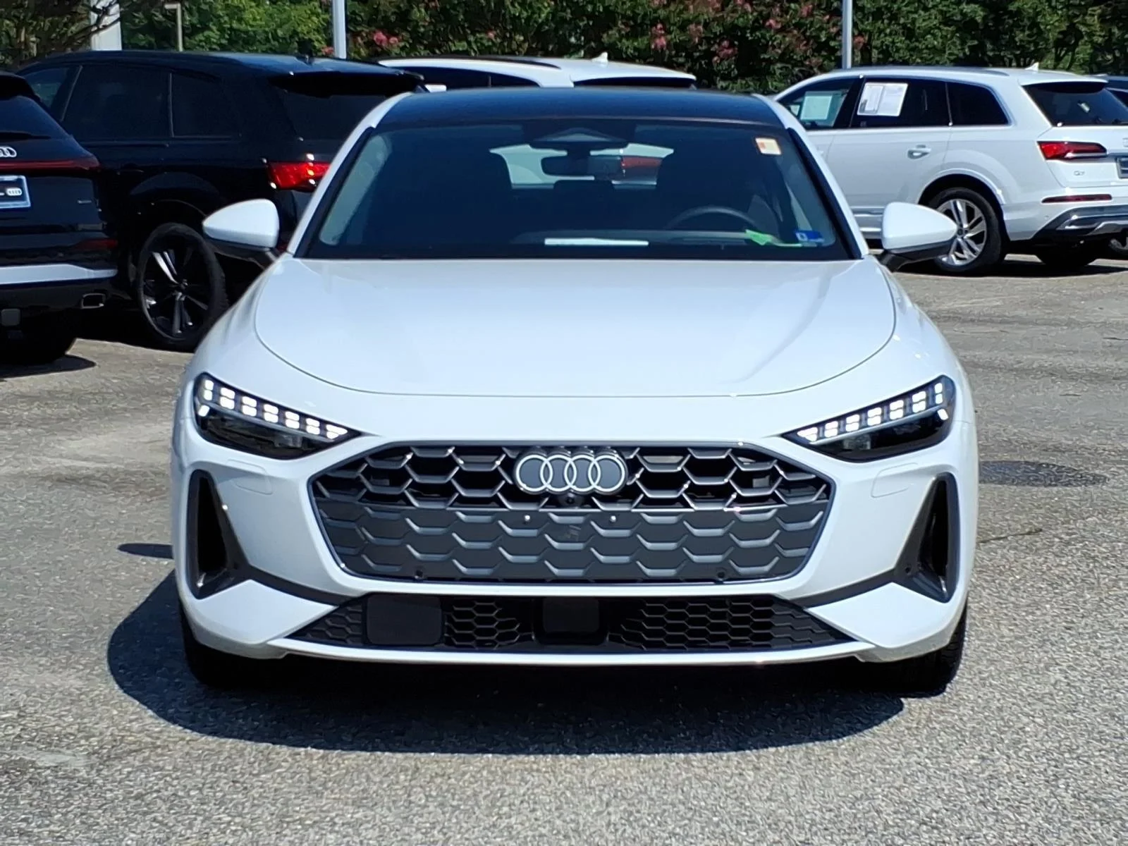 Certified Used 2025 Glacier White Metallic Audi Premium Plus image 2