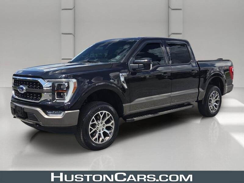 Used 2021 Agate Black Metallic FORD KING RANCH 4WD SUPERCREW 5.5