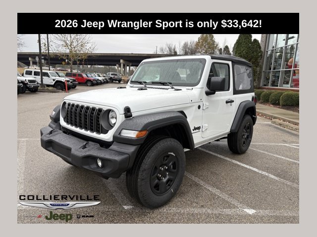 New 2026 Bright White Clear-Coat Exterior Paint Jeep Sport image 1