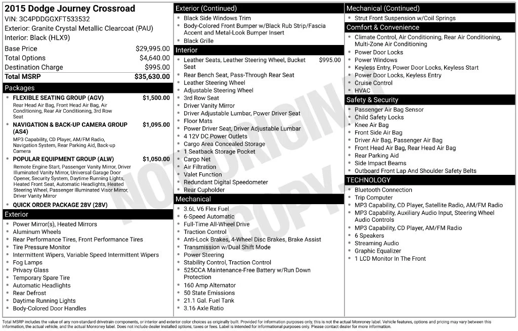 Used 2015 Gray Dodge Crossroad image 2