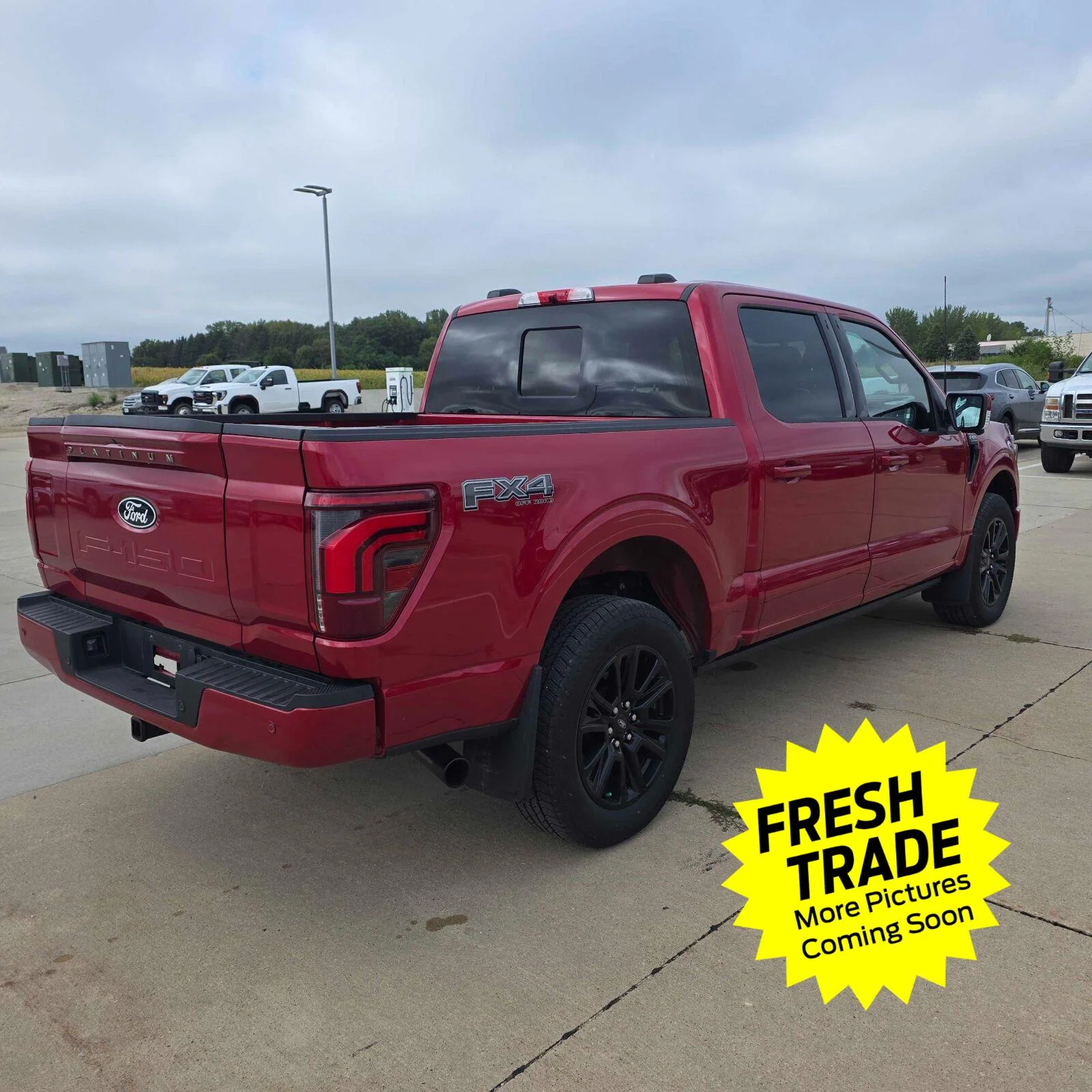 Used 2025 Rapid Red Metallic Tinted Clearcoat Ford Platinum image 12