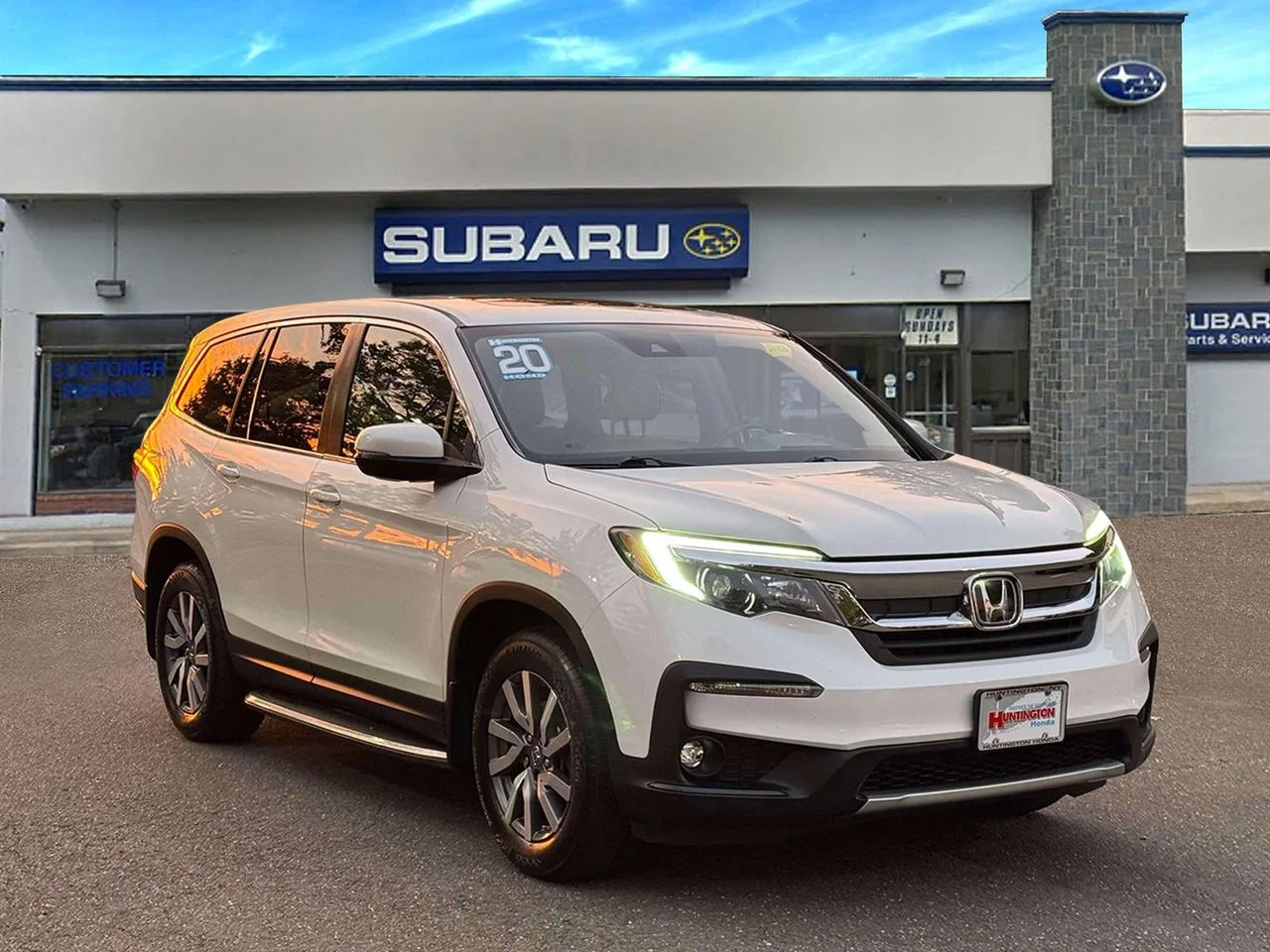 Used 2020 Platinum White Pearl Honda AWD EX-L image 1