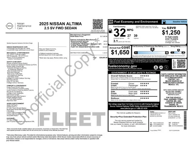 Used 2025 Black Nissan 2.5 SV image 36