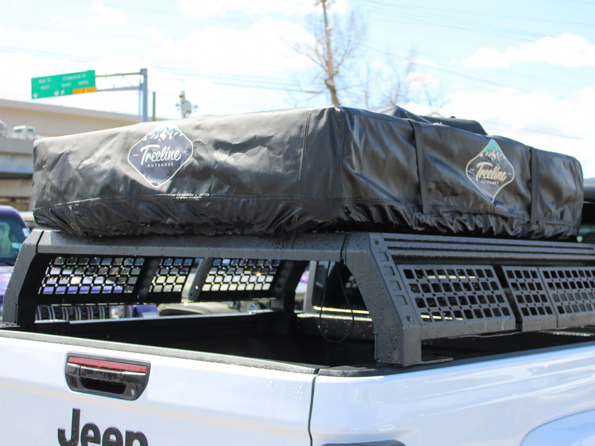 New 2026 White Jeep Willys*, Black Rhino Wheels, 33 Inch Tires, Treeline Outdoors Rooftop Tent image 8