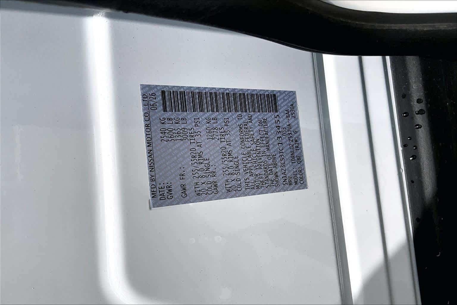 New 2026 Everest White Pearl TriCoat Nissan SL image 14