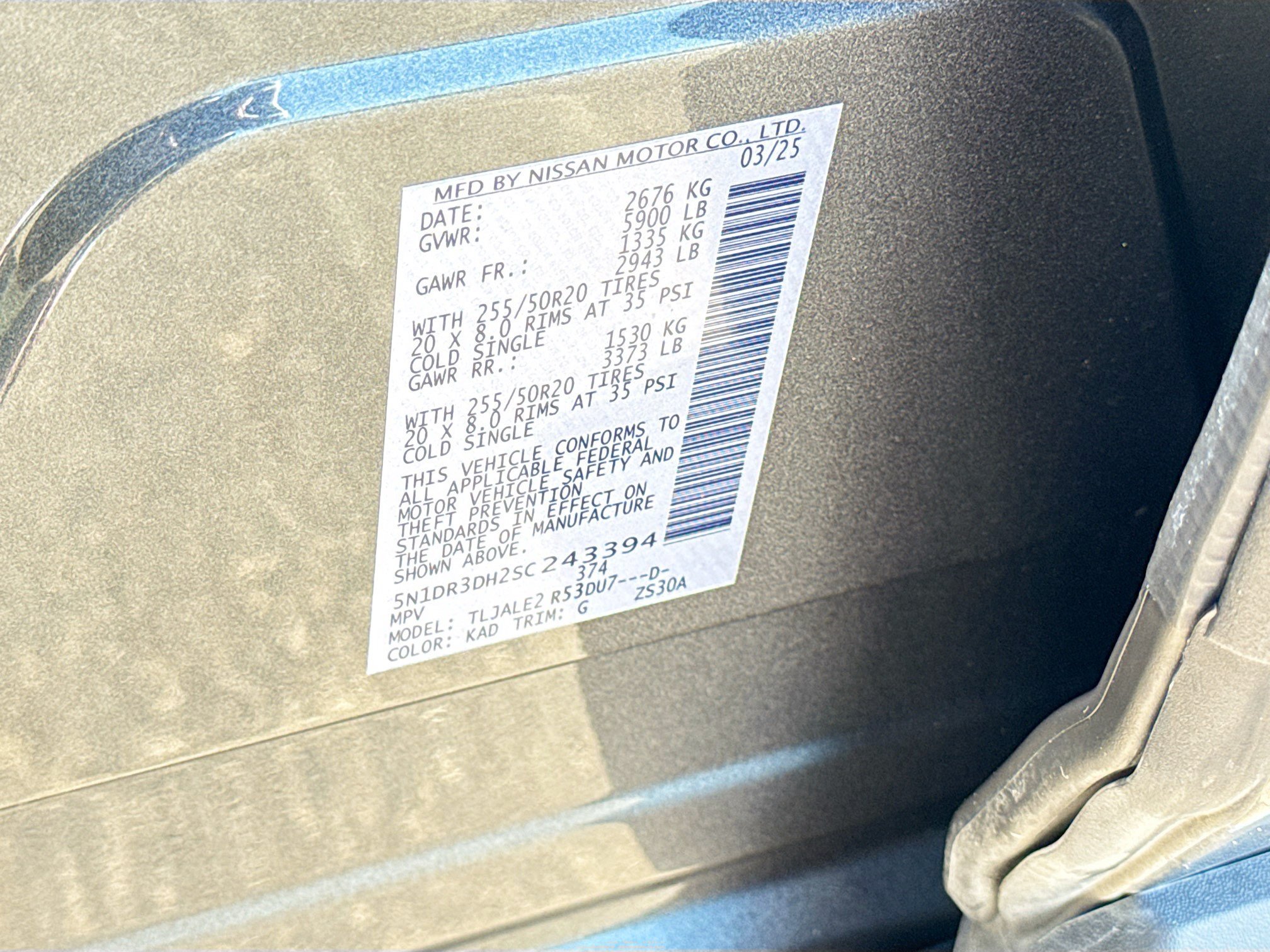 Used 2025 Gun Metallic Nissan Platinum image 46