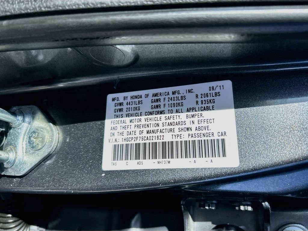 Used 2012 Polished Metal Metallic Honda EX image 30