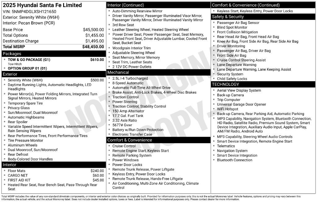 Certified Used 2025 White Hyundai Limited image 6