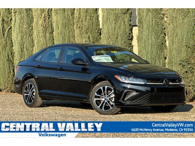 New 2026 Deep Black Pearl Volkswagen 1.5T Sport image 1