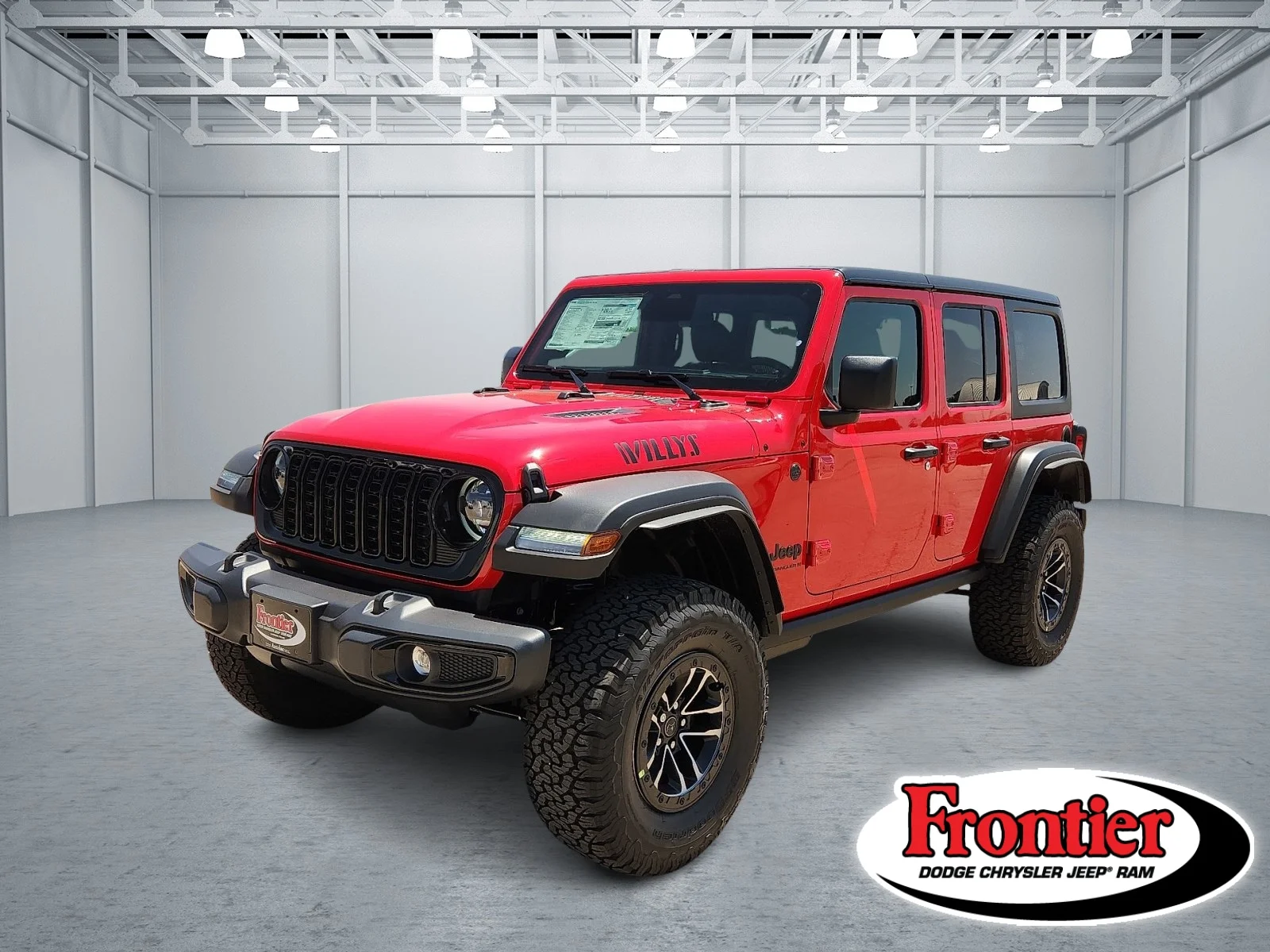 New 2026 Firecracker Red Clear-Coat  Paint Jeep 4-DOOR WILLYS image 1