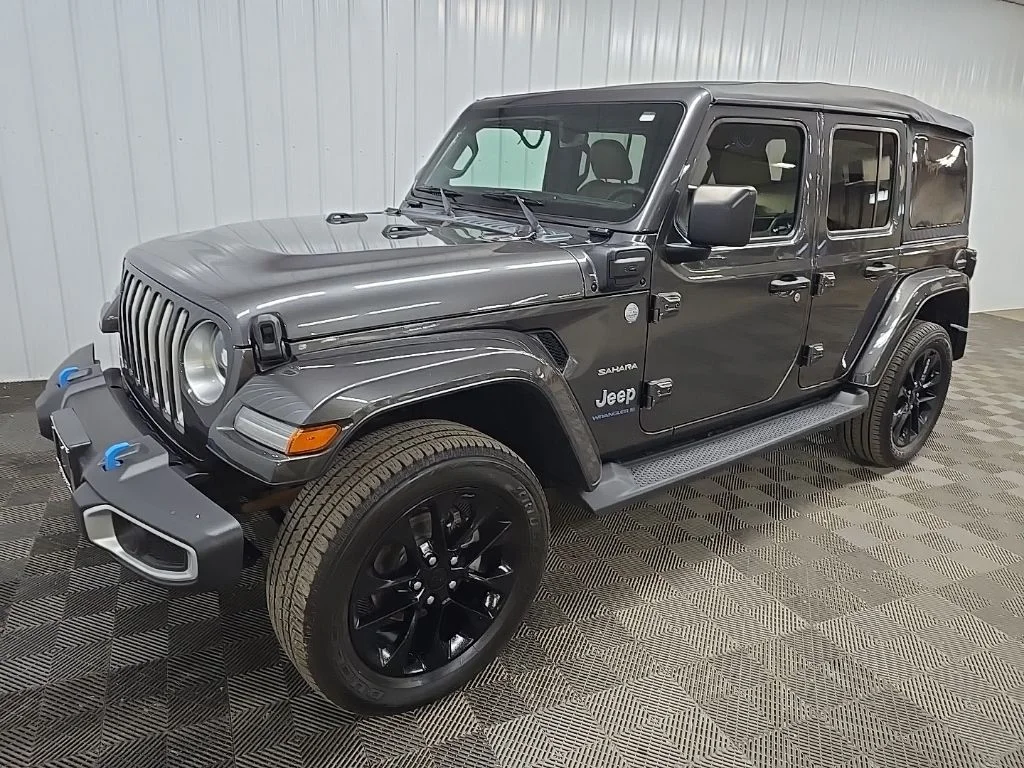 Used 2023 Gray Jeep Sahara 4xe image 8