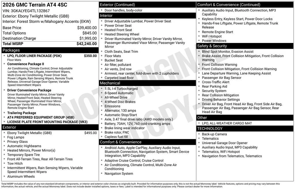 2026 GMC Terrain AT4 - Photo 17
