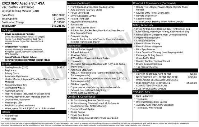 Used 2023 Sterling Metallic GMC SLT image 5