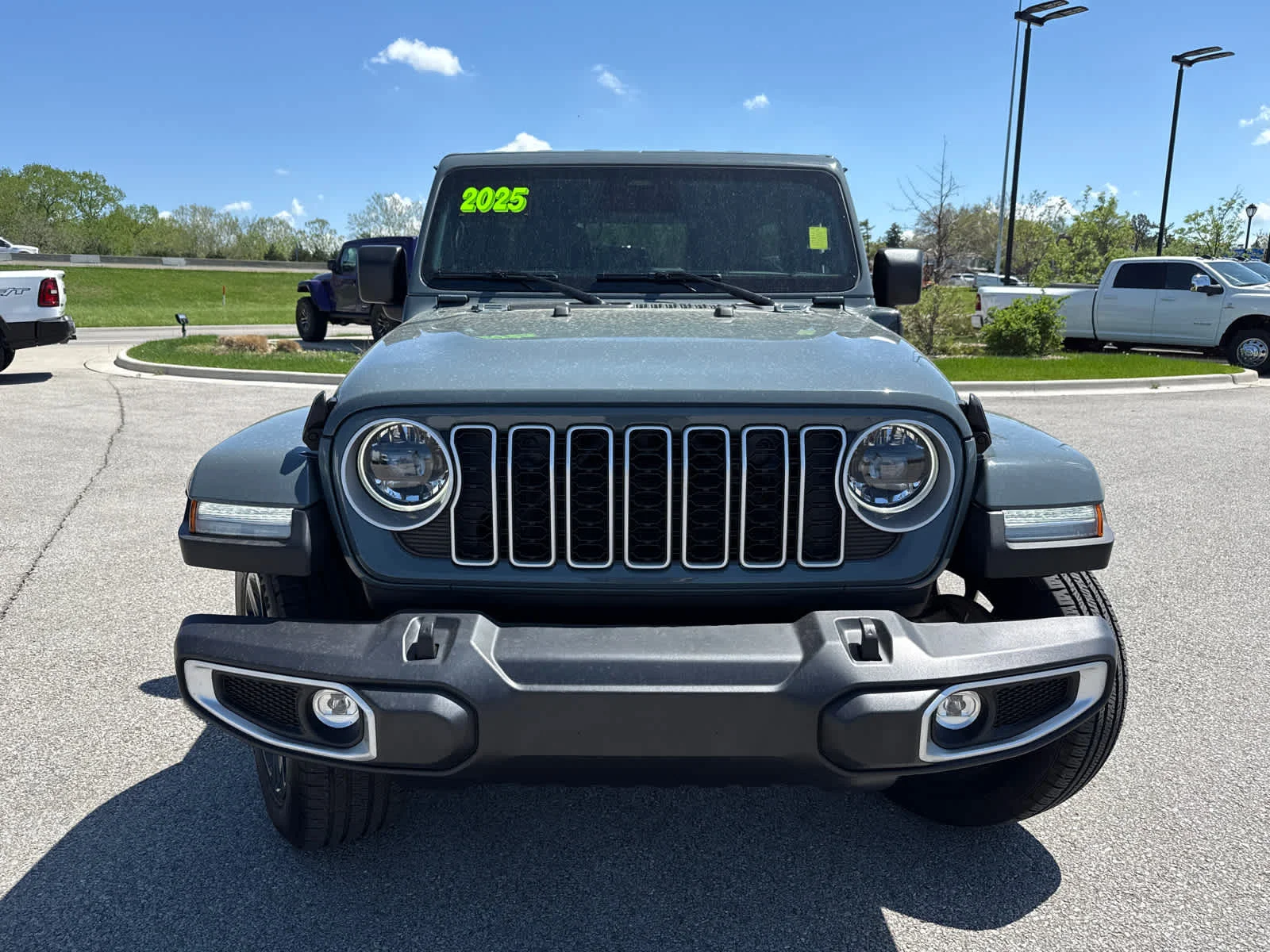 Used 2025 Jeep Wrangler 4xe Sahara 4XE with VIN 1C4RJXP6XSW599609 for sale in Kansas City