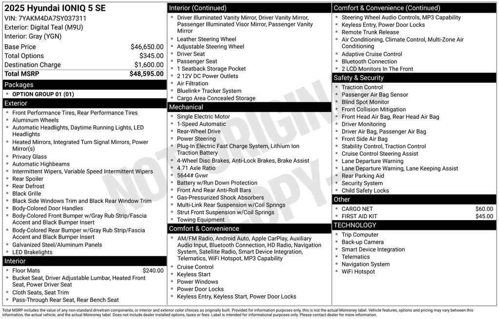Used 2025 Green Hyundai SE image 34